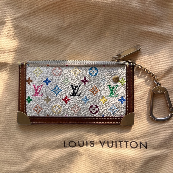 LV & TAKASHI MURAKAMI MULTICOLORE KEY POUCH - Picture 1 of 13